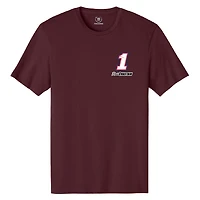 T-shirt homme Trackhouse Racing Team Collection Bordeaux Ross Chastain Busch Light Apple Car