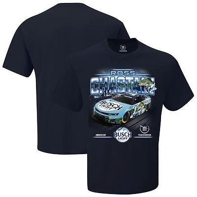 T-shirt léger bleu marine Ross Chastain Busch de la collection Trackhouse Racing Team pour homme