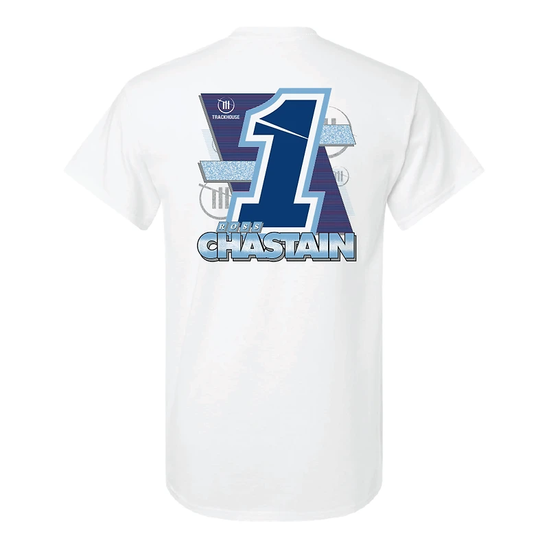 Men's Trackhouse Racing Team Collection White Ross Chastain 2026 Busch Light T-Shirt
