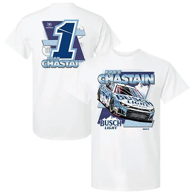 Men's Trackhouse Racing Team Collection White Ross Chastain 2026 Busch Light T-Shirt