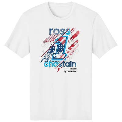 Men's Trackhouse Racing Team Collection White Ross Chastain 2026 Driver Flag T-Shirt