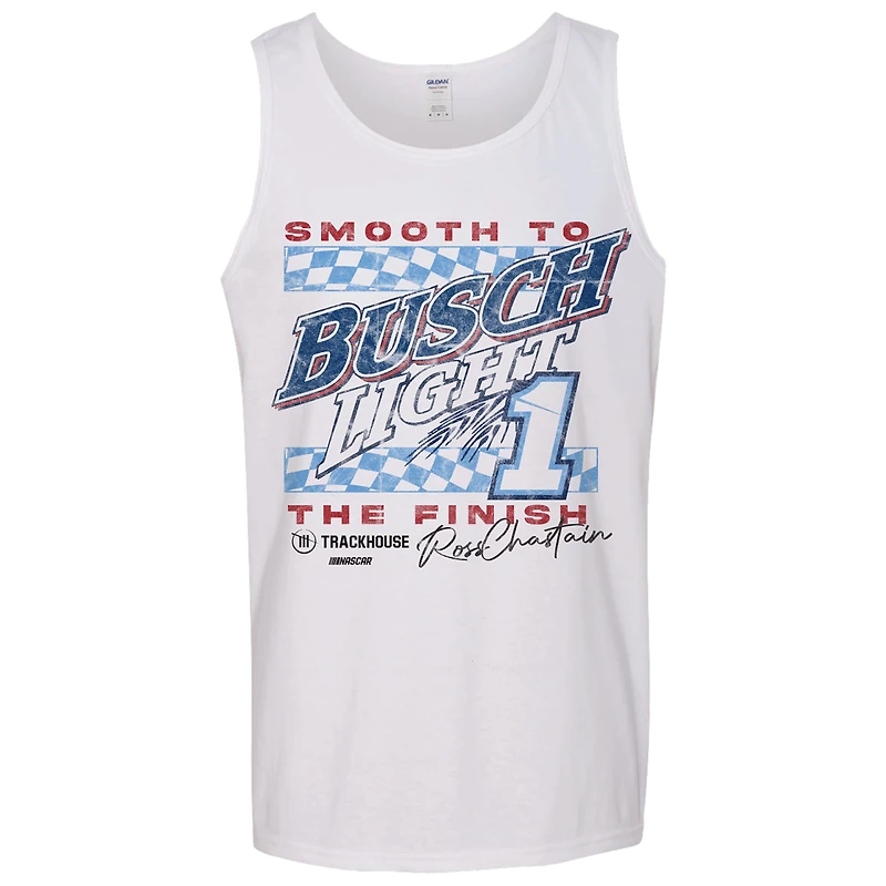 Men's Trackhouse Racing Team Collection White Ross Chastain Smooth to the Finish Tank Top
