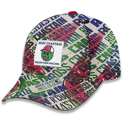 Casquette ajustable blanche Ross Chastain Melon Man, collection Trackhouse Racing Team pour homme