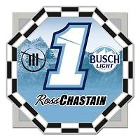 WinCraft Ross Chastain Pin de collection octogonale à carreaux