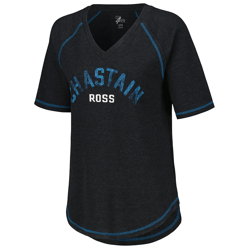 Haut raglan thermique tri-mélange noir Ross Chastain Ball Chase G-III 4Her par Carl Banks pour femmes