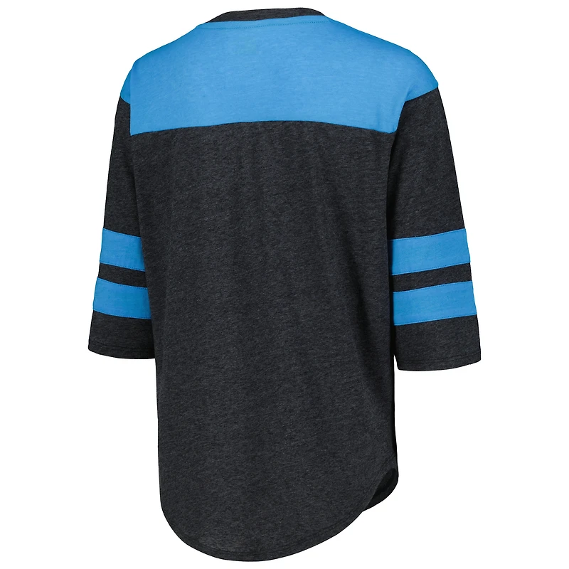 Haut à trois mélanges manches 3/4 Starter Black Ross Chastain pour femmes