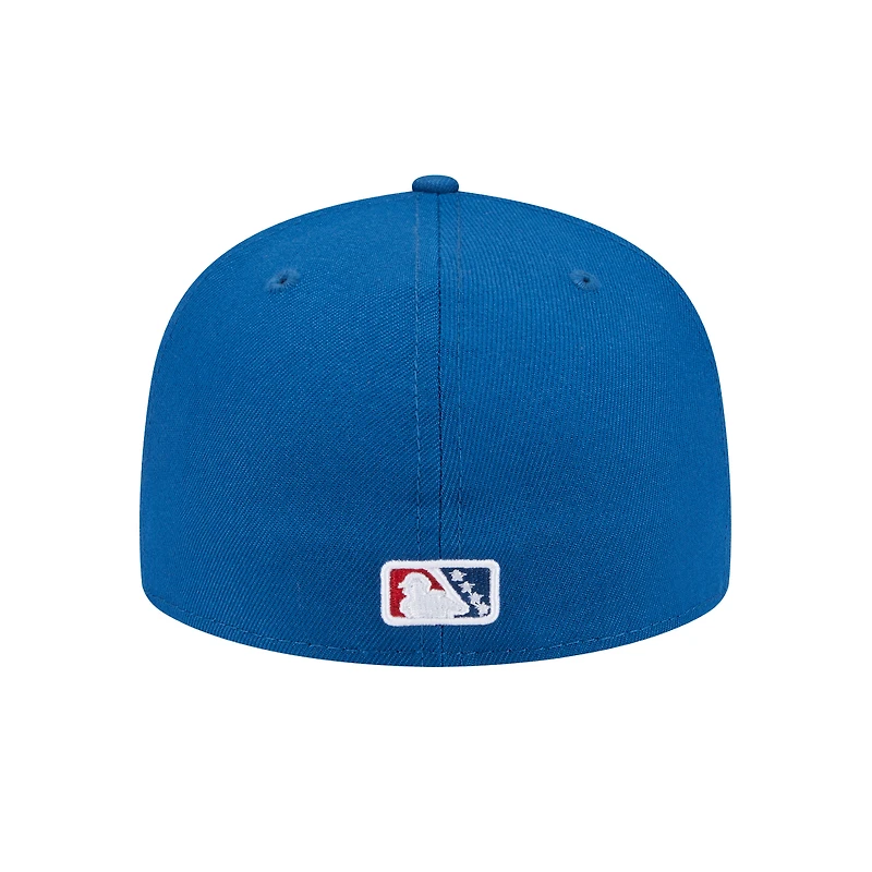 Casquette ajustée 59FIFTY bleue New Era Round Rock Express Theme Nights pour homme