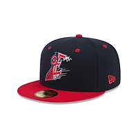 Casquette ajustée 59FIFTY pour homme New Era bleu marine Round Rock Express Theme Nights