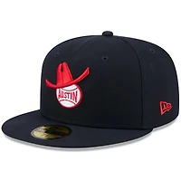 Casquette ajustée 59FIFTY pour homme New Era bleu marine Round Rock Express Theme Nights