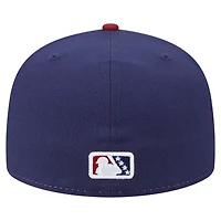 Men's New Era  White/Red Round Rock Express Authentic Collection 59FIFTY Fitted Hat