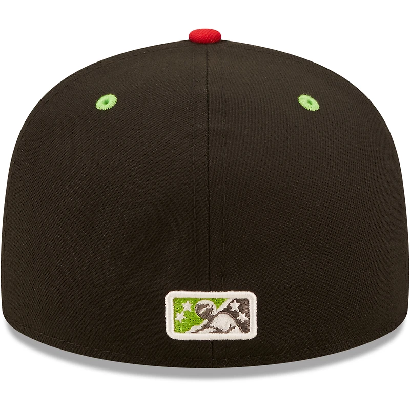 Men's New Era Black Chupacabras De Round Rock Copa La Diversion 59FIFTY Fitted Hat
