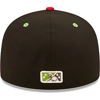 Men's New Era Black Chupacabras De Round Rock Copa La Diversion 59FIFTY Fitted Hat
