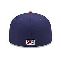 Men's New Era Navy/Red Round Rock Express Marvel x Minor League 59FIFTY Fitted Hat
