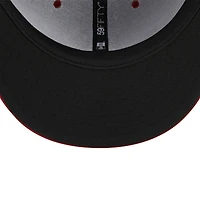 Casquette ajustée 59FIFTY Round Rock Express Marvel x Minor League New Era pour homme, bleu marine/rouge