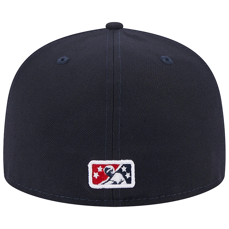 Men's New Era Navy Round Rock Express Theme Nights Austin Senators  59FIFTY Fitted Hat
