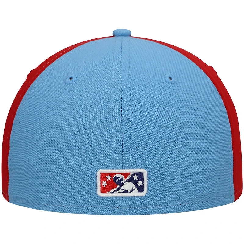 Men's New Era White Round Rock Express Authentic Collection Team Alternate 59FIFTY Fitted Hat