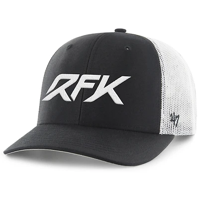 Men's '47 Black/White Roush Fenway Keselowski Racing Trucker Adjustable Hat