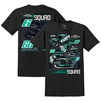 T-shirt noir pour homme RFK Racing Roush Fenway Keselowski BuildSubmarines.com