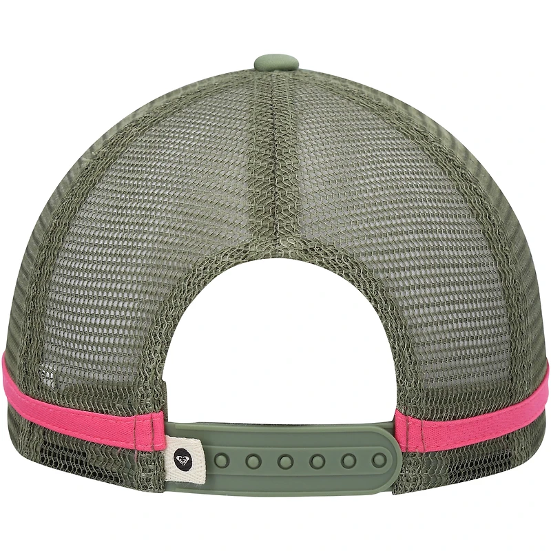 Women's Roxy Green Dig This Trucker Snapback Hat
