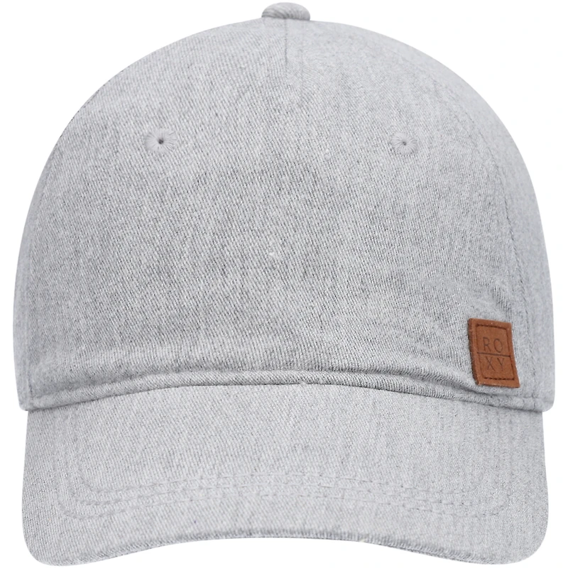 Women's Roxy Heathered Gray Extra Innings Adjustable Hat
