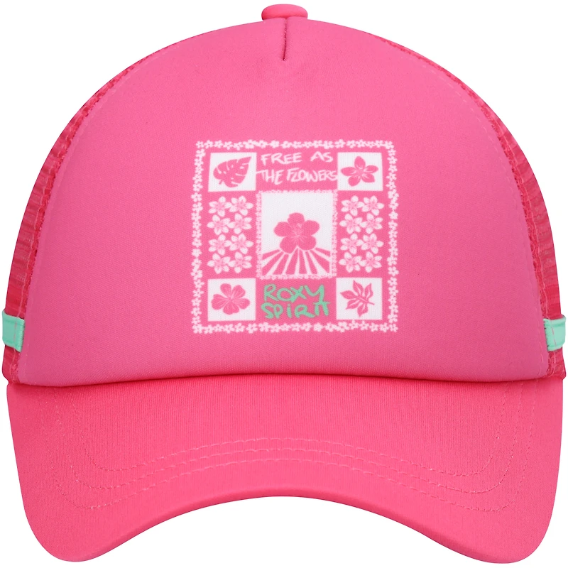 Women's Roxy Pink Dig This Trucker Snapback Hat