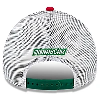 Men's New Era Green/White Rusty Wallace Legends 9FORTY A-Frame Adjustable Trucker Hat