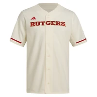 Men's adidas  Cream Rutgers Scarlet Knights Replica Baseball Jersey