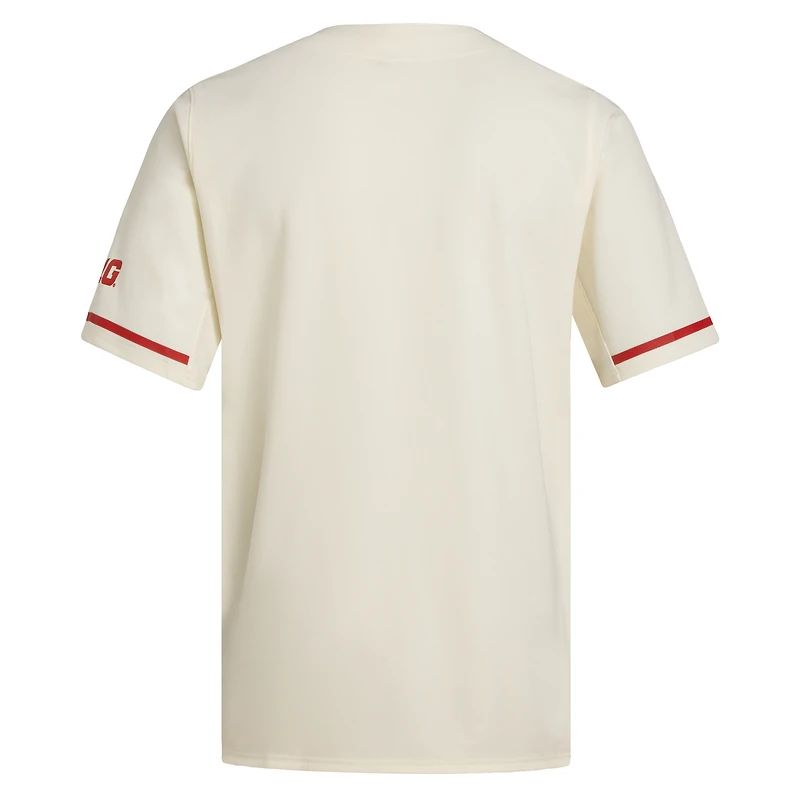 Men's adidas  Cream Rutgers Scarlet Knights Replica Baseball Jersey