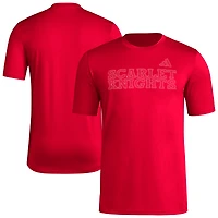 Men's adidas  Scarlet Rutgers Knights Locker Local Impression AEROREADY T-Shirt