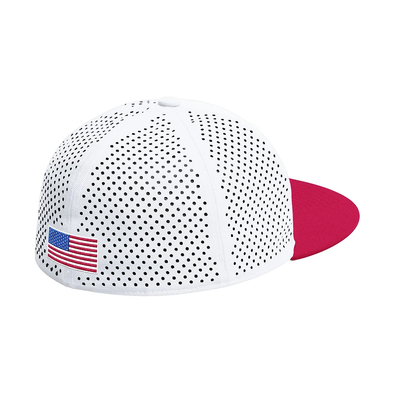 Casquette de baseball ajustée On-Field blanche adidas Rutgers Scarlet Knights pour homme