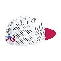 Casquette de baseball ajustée On-Field blanche adidas Rutgers Scarlet Knights pour homme