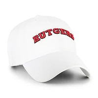 Casquette ajustable blanche « 47 Rutgers Scarlet Knights Clean Up » pour homme