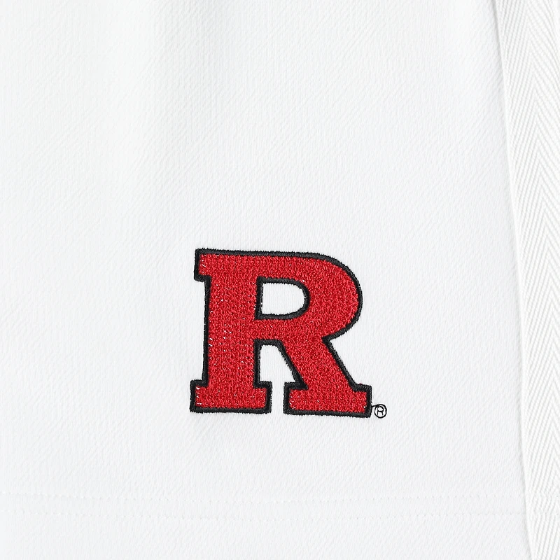Men's adidas Cream Rutgers Scarlet Knights Zero Dye AEROREADY Shorts