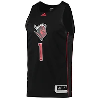 Maillot de basketball adidas #1 Rutgers Scarlet Knights Swingman pour homme, noir
