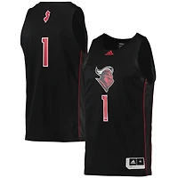 Maillot de basketball adidas #1 Rutgers Scarlet Knights Swingman pour homme, noir