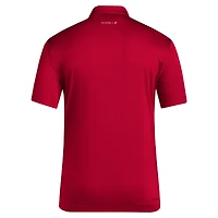 Polo adidas Scarlet Rutgers Knights 2024 Coach AEROREADY pour homme