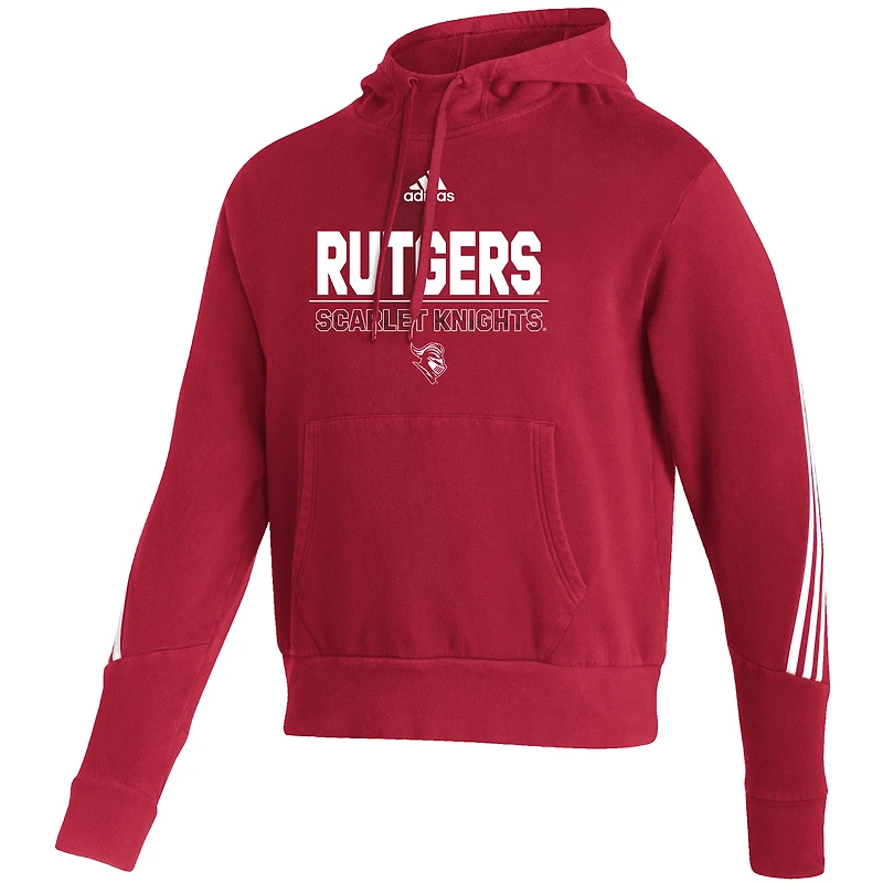 Sweat à capuche tendance adidas Scarlet Rutgers Knights pour homme