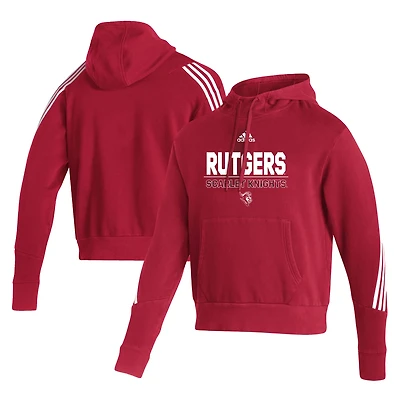 Sweat à capuche tendance adidas Scarlet Rutgers Knights pour homme