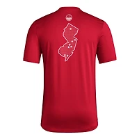 Men's adidas Scarlet Rutgers Knights Honor & Support Pre-Game T-Shirt