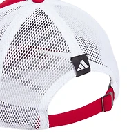 Casquette réglable adidas Scarlet Rutgers Scarlet Knights Mascot Slouch Trucker pour hommes