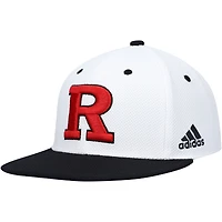 Casquette ajustée de baseball adidas Rutgers Scarlet Knights pour homme, blanche