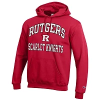 Sweat à capuche Champion Scarlet Rutgers Knights High Motor pour homme