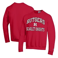 Sweat-shirt Champion Scarlet Rutgers Knights High Motor pour homme