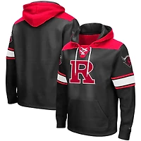 Sweat à capuche lacets Colosseum Black Rutgers Scarlet Knights 2.0 pour hommes