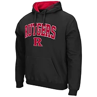 Men's Colosseum Rutgers Scarlet Knights Arch & Logo 3.0 Pullover Hoodie