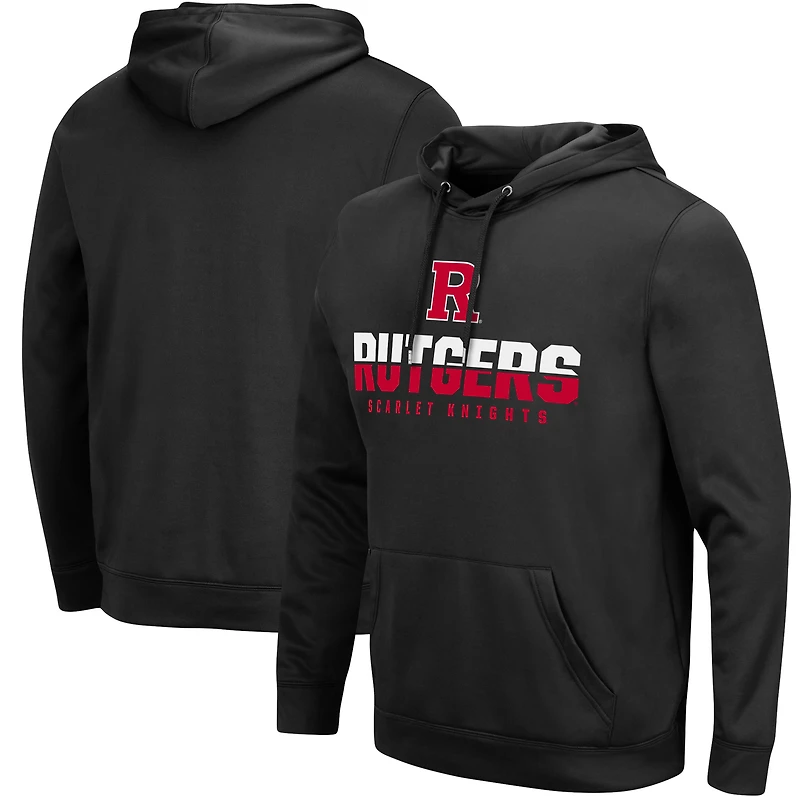 Sweat à capuche Colosseum Black Rutgers Scarlet Knights Lantern pour homme