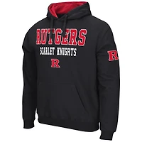 Sweat à capuche Colosseum Black Rutgers Scarlet Knights Sunrise pour homme