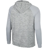 Haut à capuche Cybernetic Raglan quart de zip Rutgers Scarlet Knights pour hommes, gris Colosseum