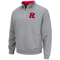 Veste Colosseum Heathered Grey pour homme Rutgers Scarlet Knights Tortugas Team Logo Quarter-Zip Jacket