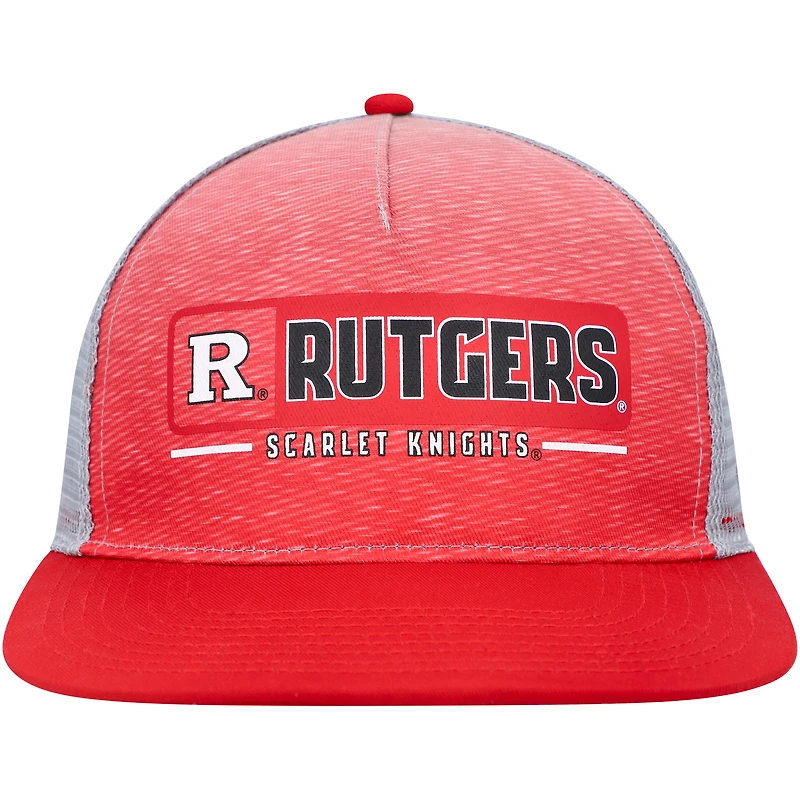 Men's Colosseum  Scarlet/Gray Rutgers Scarlet Knights Snapback Hat